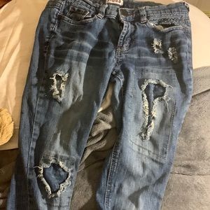 Mudd ripped jeans size 5 womens
